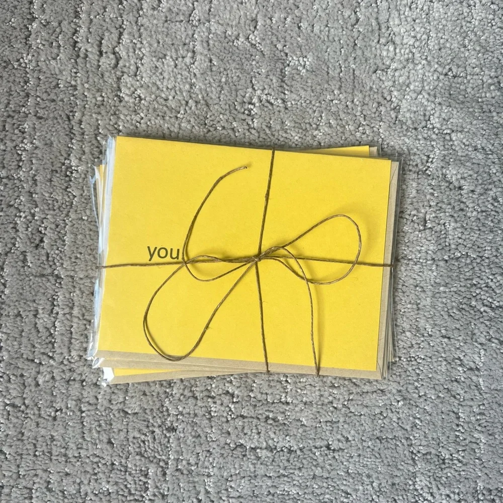Set of 3 - Handmade Simply Stated Card Set - Because Series, You Go Girl